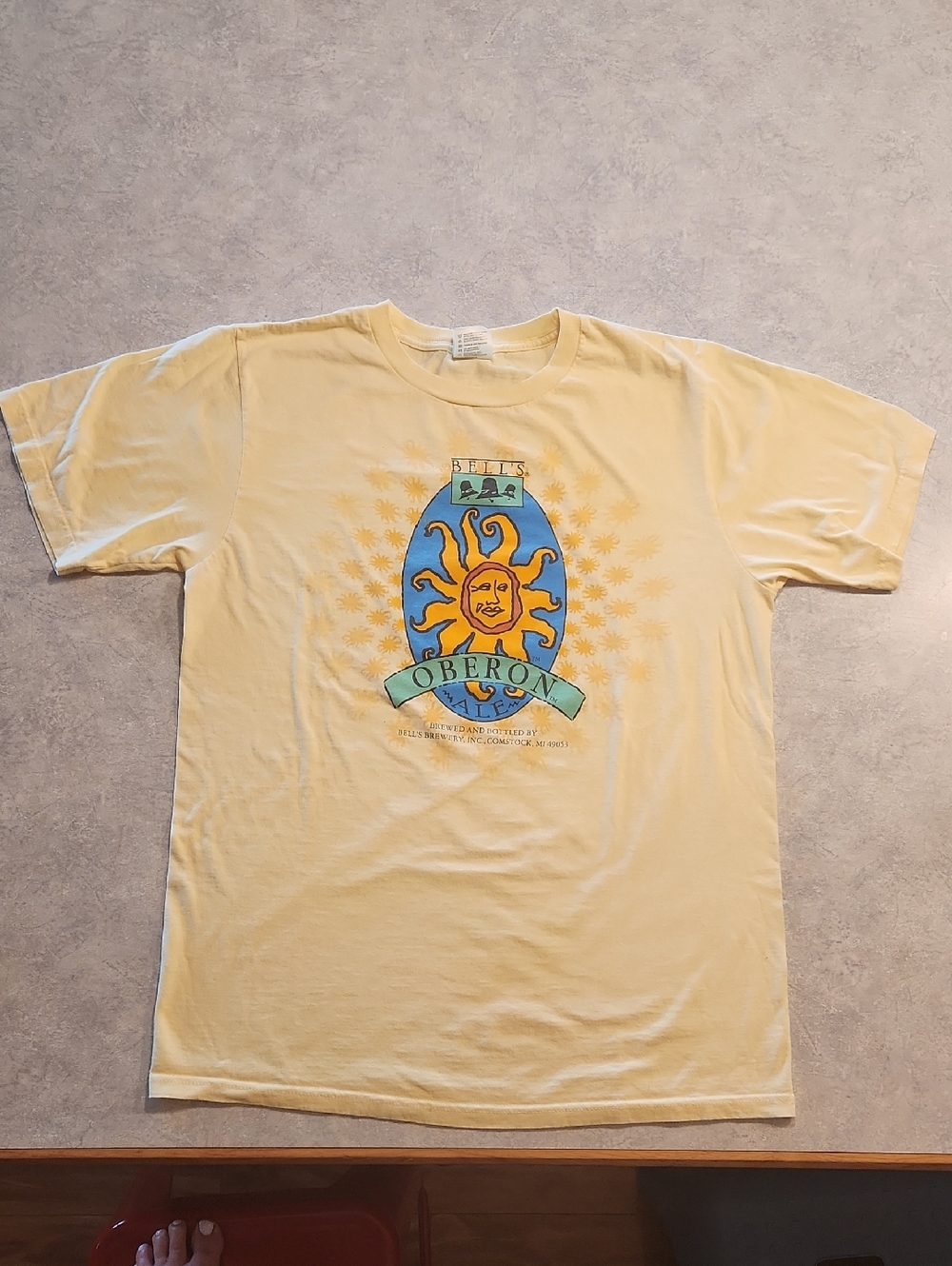 Oberon Bell's Brewery Graphic Tee - Pale Yellow Womens Shirt